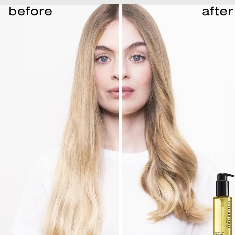 Shu Uemura essence absolue nourishing protective hair oil add shine tame frizz